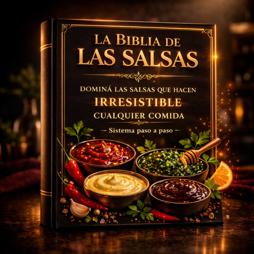 La Biblia de las Salsas 🔥(Sistema en video paso a paso + 10 bonos de regalo 🎁)
